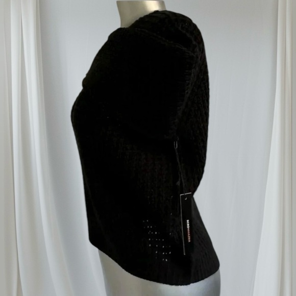 🆕BCBGMaxAzria Black Sweater Crew Neck Cozy Style - Picture 2 of 16